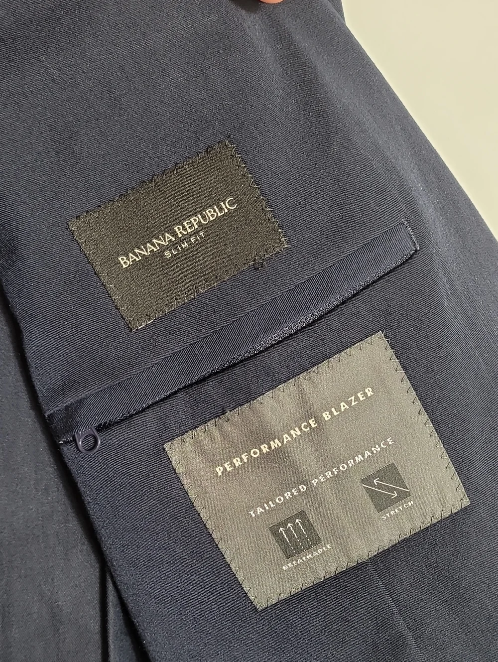 Banana Republic Mens Solotex Performance Blazer Size 42R Navy